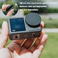 Vista 7 de PCTC Protector de pantalla para cámara DJI OSMO Action 4, protector de lente Osmo Action 4 + película de pantalla LCD de vidrio templado + cubierta