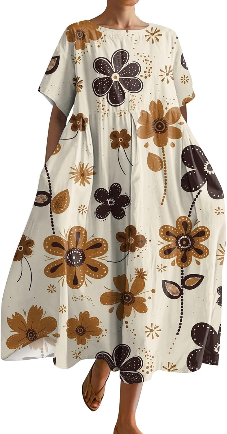 chinese dress ladies Printed Loose Boho Mini Dress - 3 colors available I Love that Boho main image 1