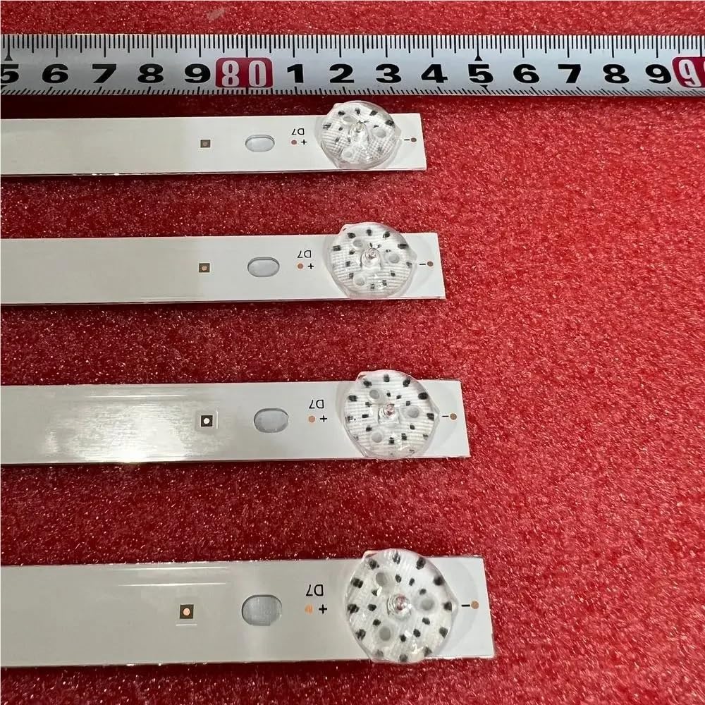 Tira de LED de 7 LED Compatible Fit For TD Systems K45DLJ12US 45D3506V2W7C1B83714M 45A1 MS-L2770 V4 V3 R72-45D04-001 A3 M208 TA D 3C HYLED4501INTM(4pcs Set For 1 TV)