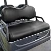 NOKINS Golf Cart Seat Covers Leather Front Seat Cover Fit Yamaha Drive&Drive 2,Smooth and Simple Style,No Stapler,Golf Cart Vinyl Waterproof Replacement Seat Cover, Black