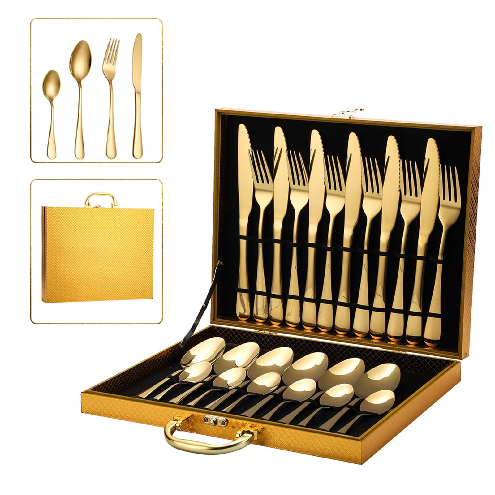 Cuberterias Completas 12 Personas Juego De Cubiertos Plata Para - Main Image