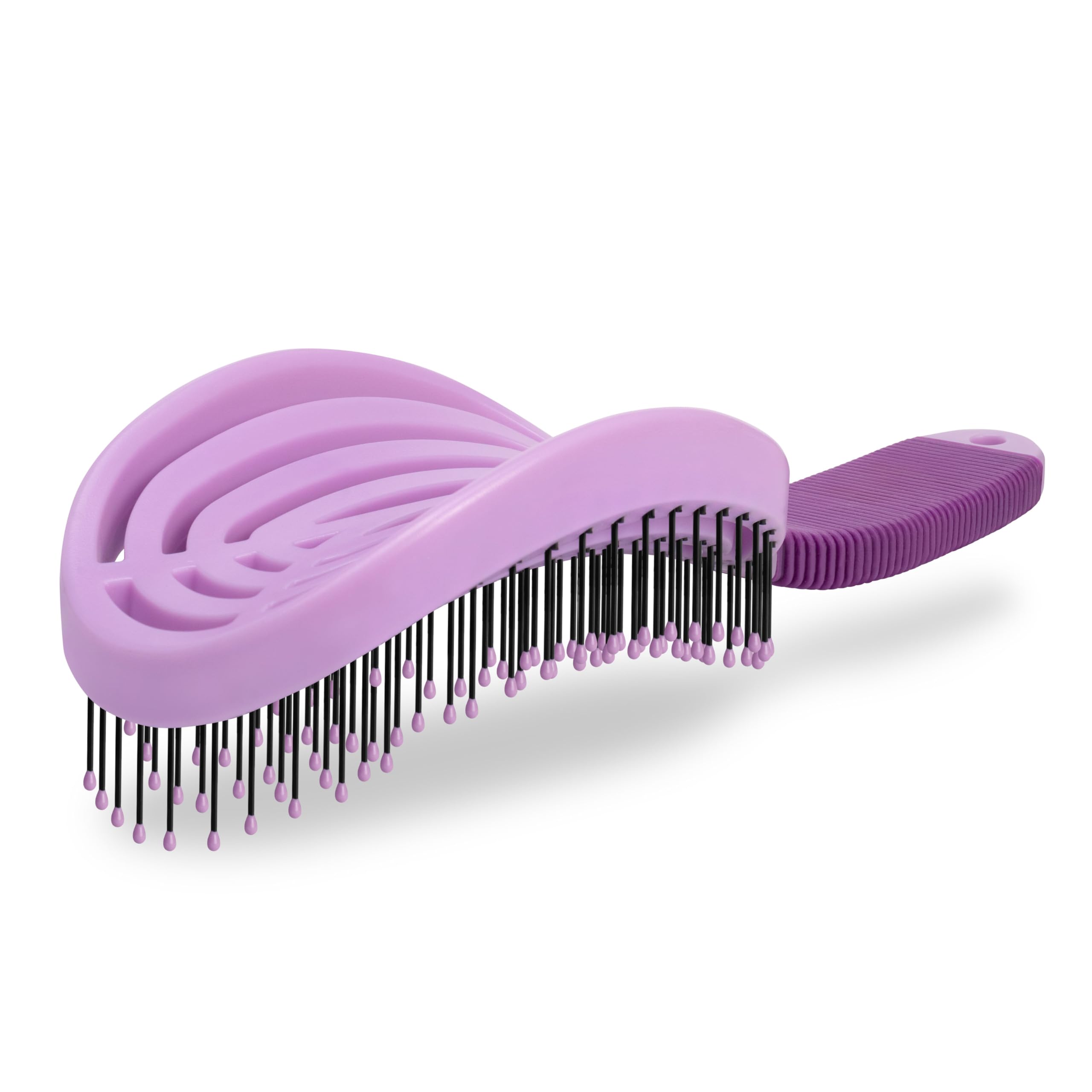 NuWay® DoubleC® - Cepillo desenredante para el cabello, el cepillo original para el cuidado del cuero cabelludo para el hogar, cepillo patentado de doble curvo para desenredar suavemente, peinado de