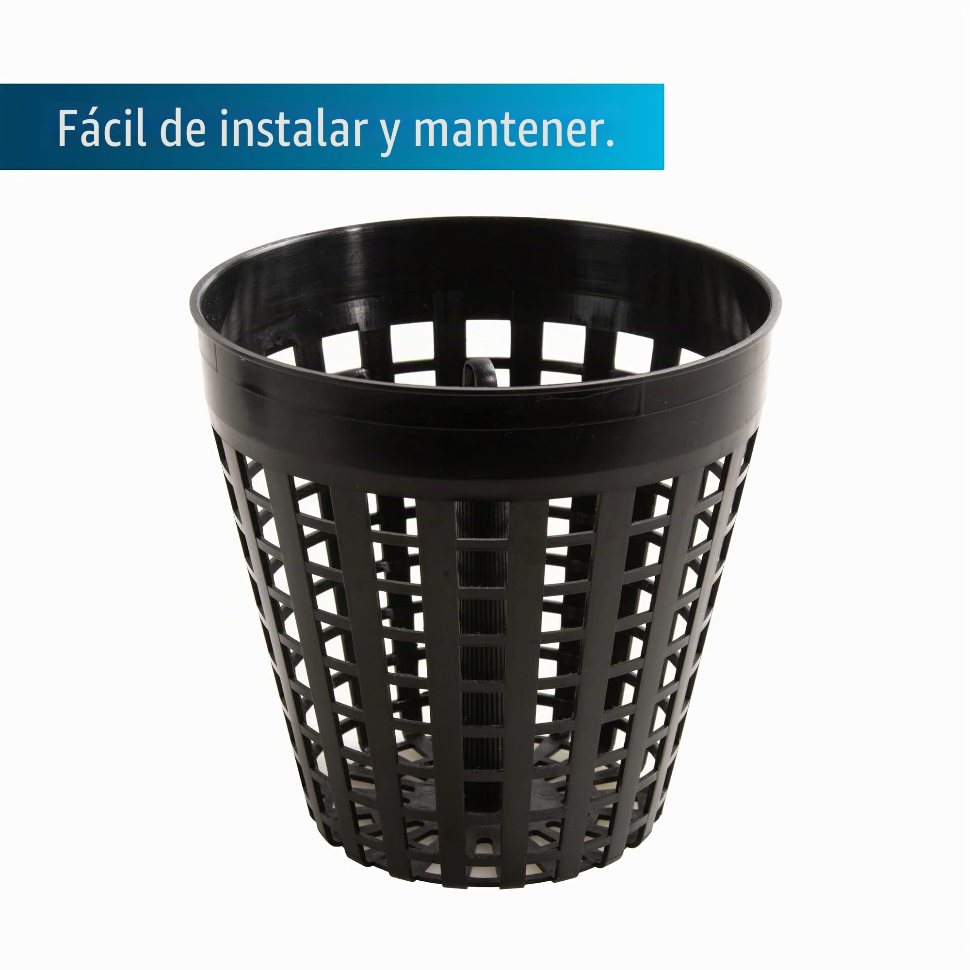 AquaForte skimmer flotante sobre soporte, Max, Caudal hasta 4,5 m3 litros por hora, conexión de caños 20/25/32/40mm, altura 63 cm, 80 cm, para una superficie de agua de aprox, 10 m2