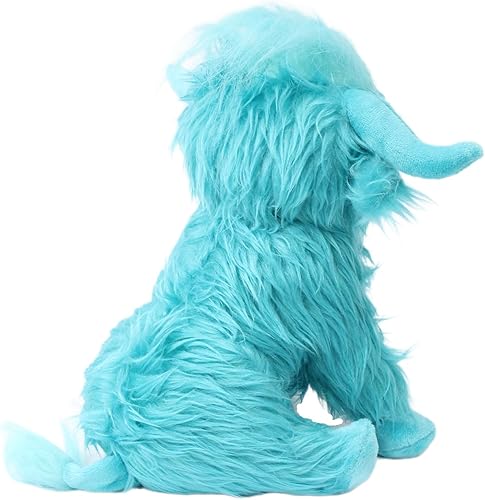 Miniatura 4 de Animal de peluche de vaca azul de las tierras altas de 10 pulgadas, muñeca de peluche realista de ganado de granja, juguete de regalo