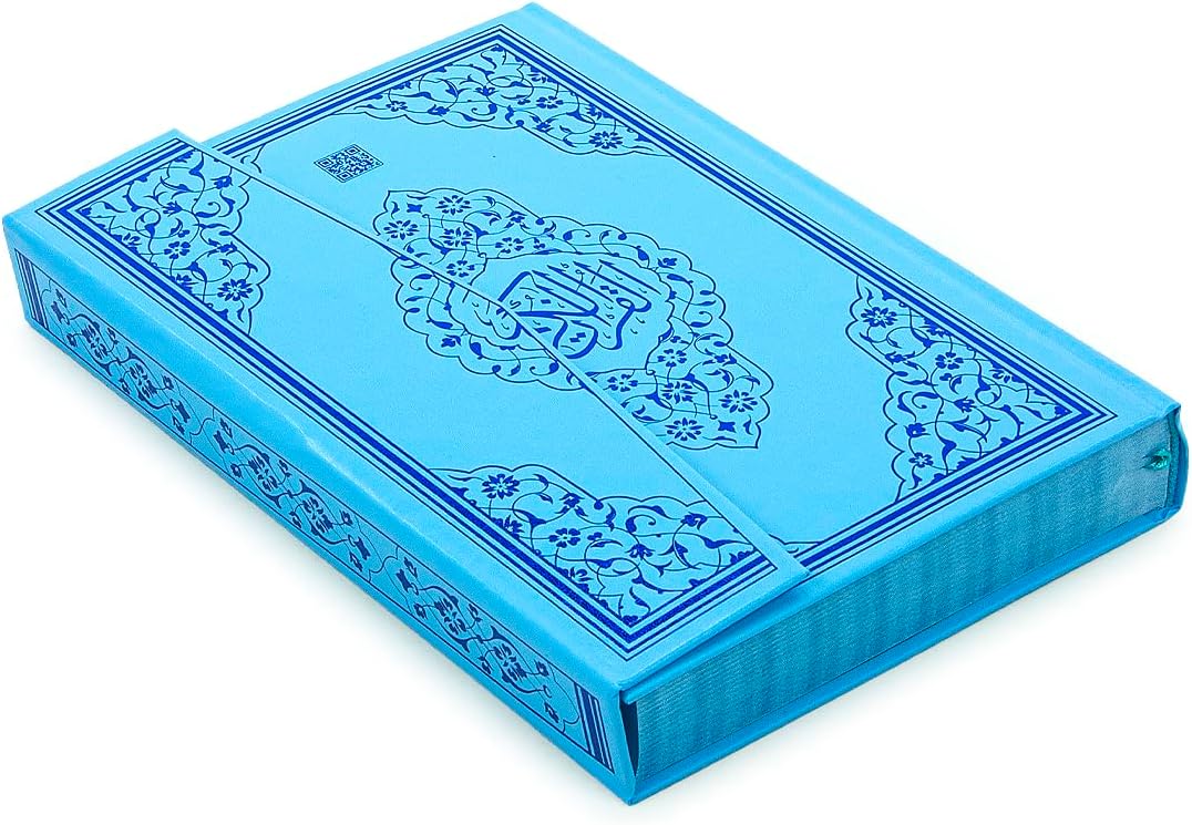 ihvan online, Muslim Prayer Rug for Kids, Prayer Beads, Holy Quran, Kids Prayer Mat, Worship Bag, Praying Mat Set for Islamic Gifts, Soft Salah Mat Carpet for Travel, Design Janamaz Sajadah, Blue Bag
