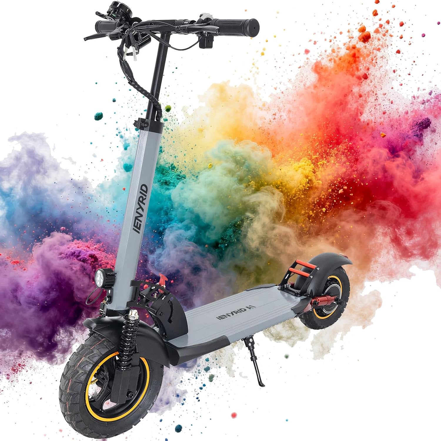 Electric Scooter 1000W Motor 28MPH & 20-30KM, 12.5Ah Large Battery, 10" Tires Folding E Scooter Mulitiple Suspension, Dual Braking, Gift for Adult Teens Kids Commuter Kick Scooters