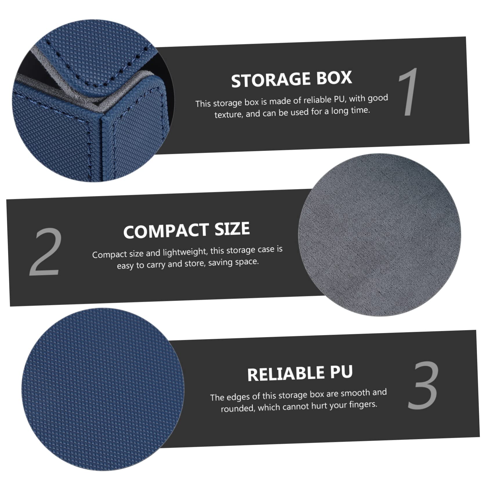 ibasenice Scatola Porta Carte Da Poker Da 2 Pezzi Organizer Per Carte Custodia in Pelle Per Carte Da Gioco E Poker Portatile E Resistente Ai Graffi.