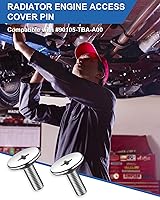 Vista 7 de Tornillos de pasador de cubierta inferior del motor, clips de pasador de cubierta de acceso de radiador premium, clip de sujeción de tornillo