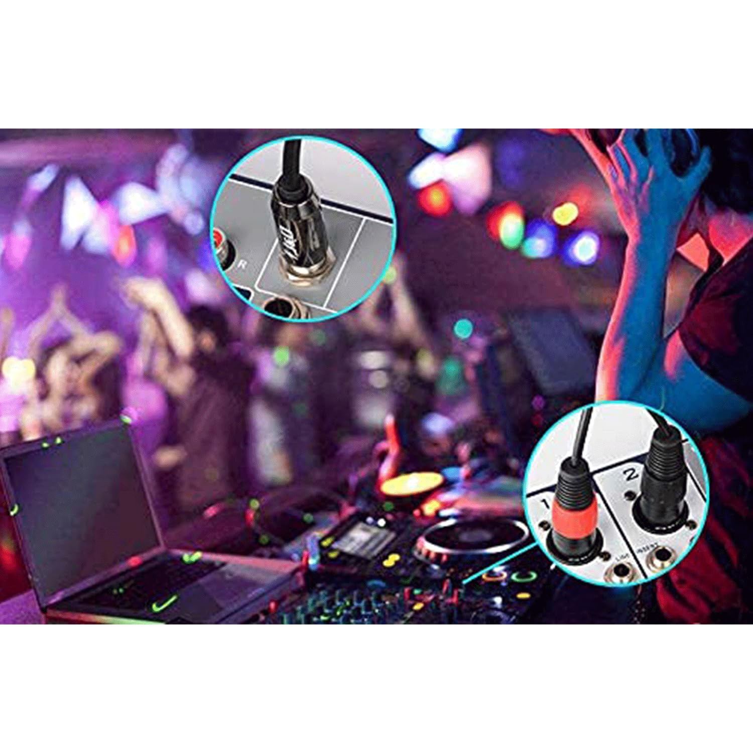 J&D TRS 6.35mm 1/4 a 2x XLR Cavo Y Spinotto, PVC Sgusciato 2x XLR Maschio a 6,35mm Maschio Unbalanced Audio Stereo Adattatore Cavo di Interconnessione per Speaker Mic Chitarra Mixer AMP, 0,9 Meter