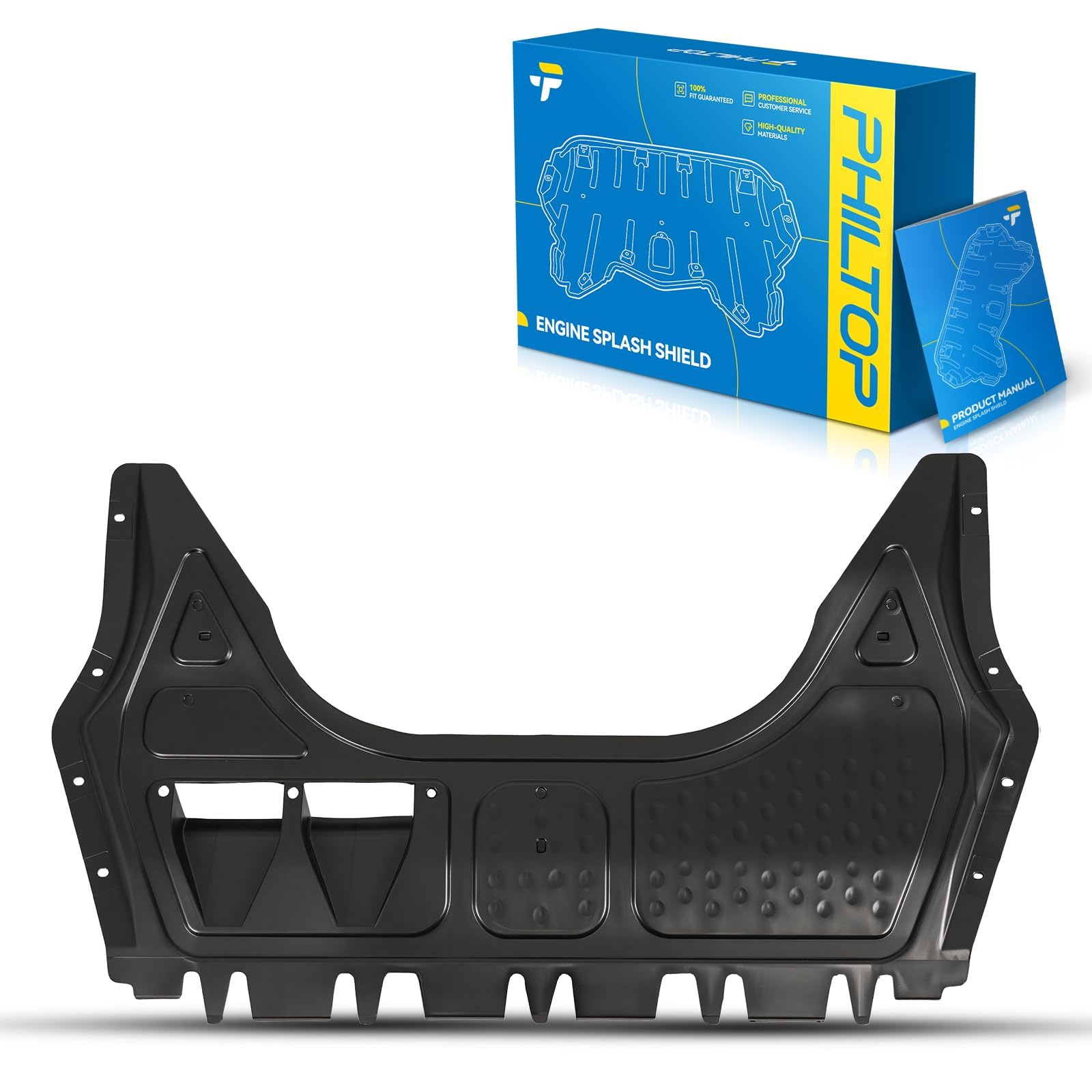 PHILTOP Engine Splash Shield Compatible with 2006-2009 Volkswagen Rabbit