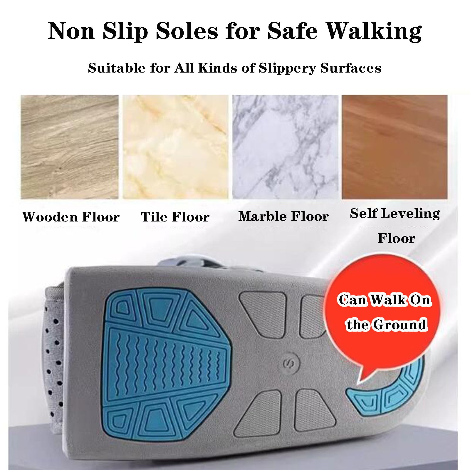 SFKLYU Bota Inflable para Caminar, Soporte para Pies Caídos, Férula Nocturna para Fascitis Plantar, Ideal para Lesiones de Tobillo O Pie, Bota para Fracturas,A Right,S