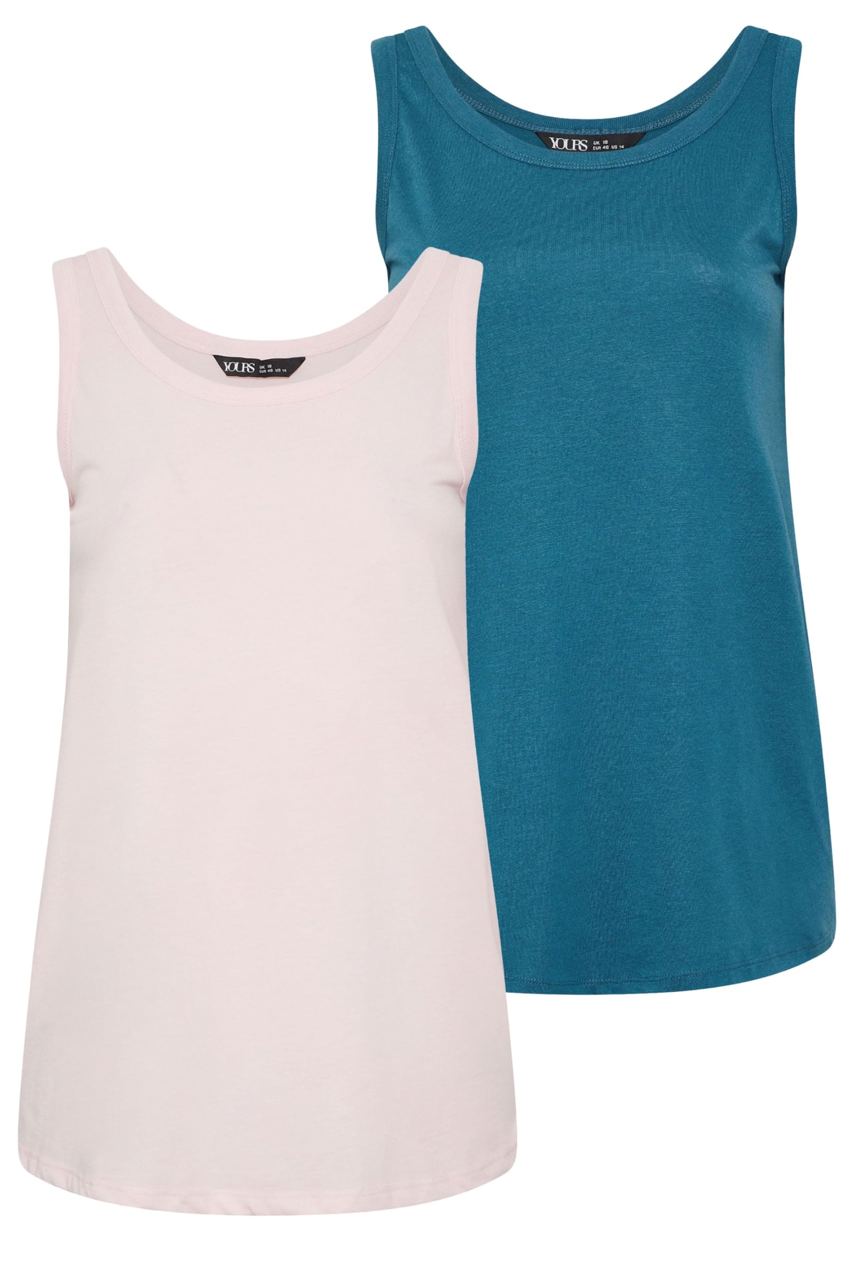 Yours - Women's Vest Top - 2 Pack - Size 22-24