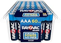 Rayovac High Energy AAA Batteries 60 Pack - Long-Lasting Alkaline Triple A Batteries for Flashlights, Remotes & Toys