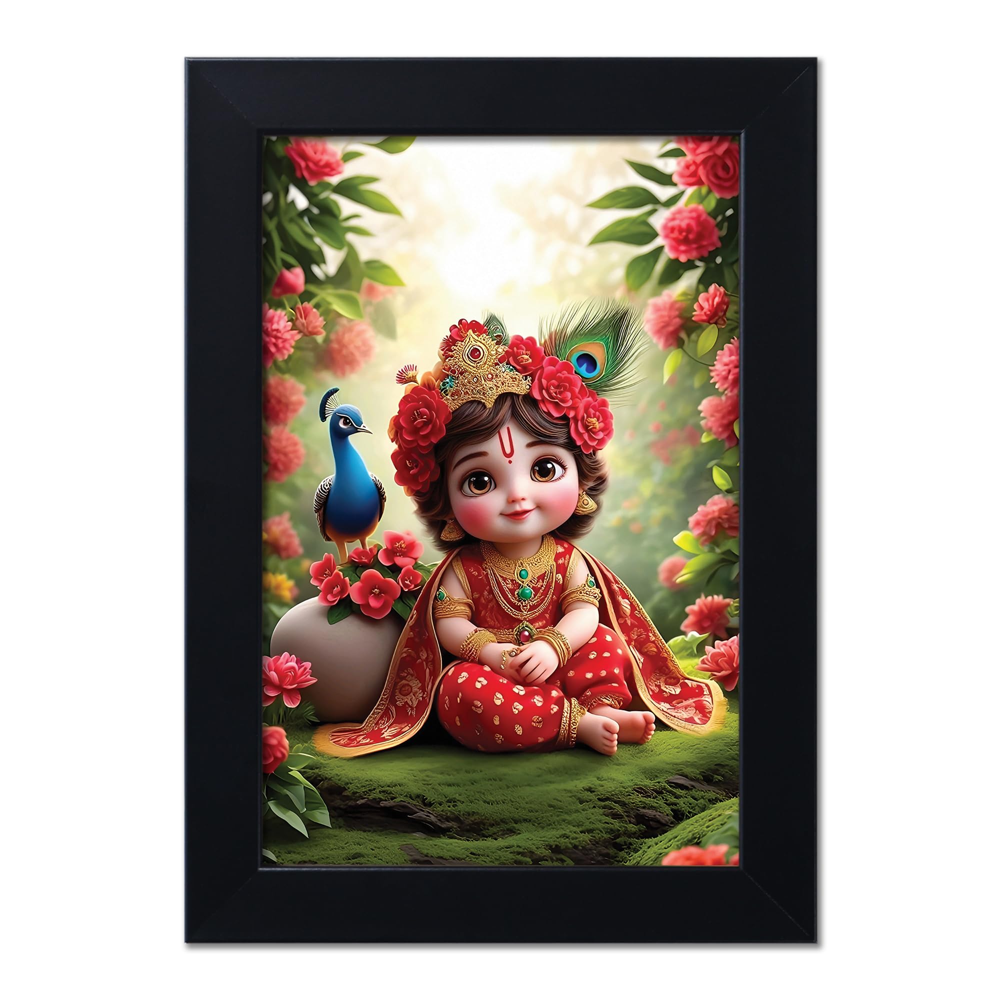 Baby Krishna Photo Frame - Kanha Ji Gift -14