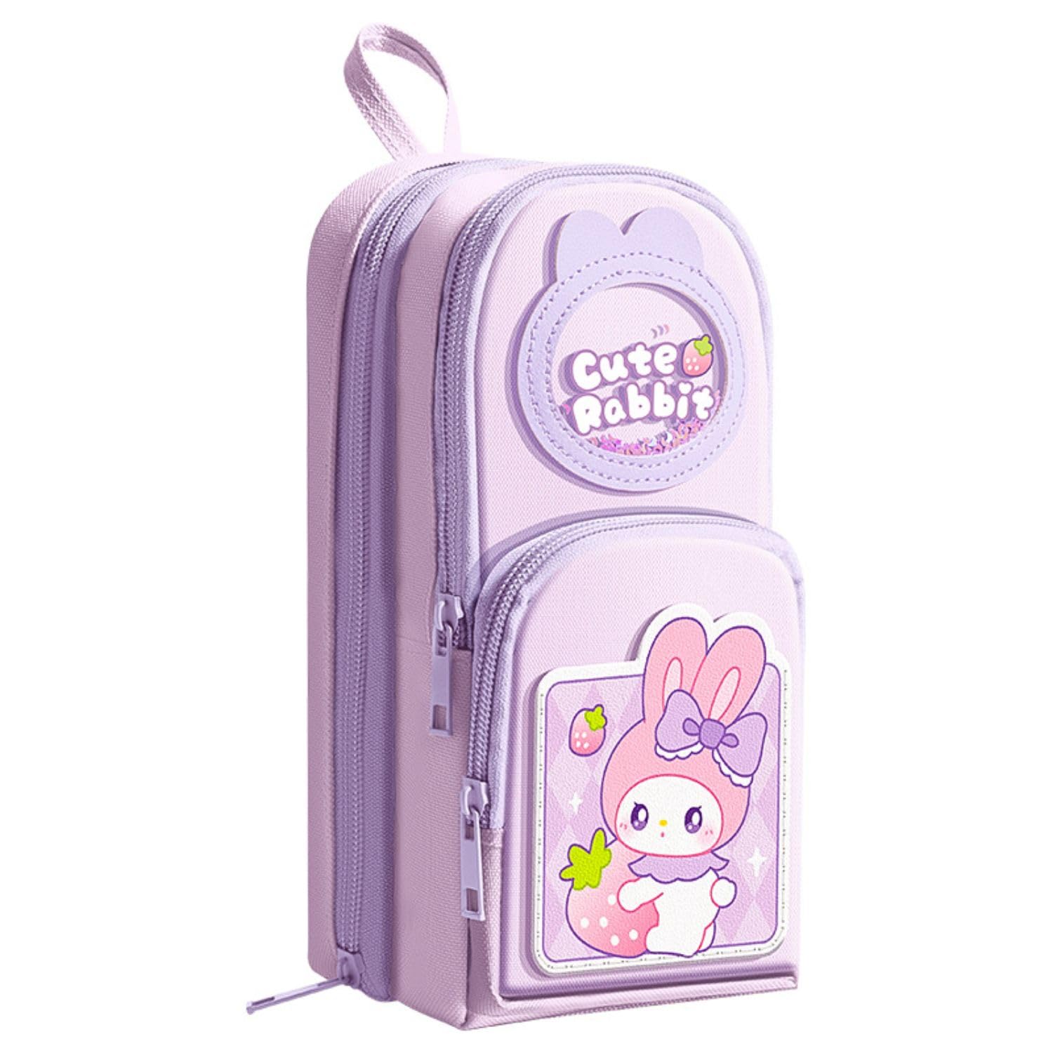 FunBlast Pencil Pouch for Kids, Girls – Cute Rabbit Design, Large Capacity Multipurpose Stationery Zipper Pouch for Kids & Adults, Kawaii Aesthetic Pencil Case Organizer (Multicolor)-image-22
