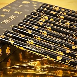 Docolor Eye Makeup Brushes 10Pcs Skull Printed Eyeshadow Makeup Brush Set Blending Concealer Eyebrow Eye Liners Premium Synthetic Eyeshadow Crease Brow Brush