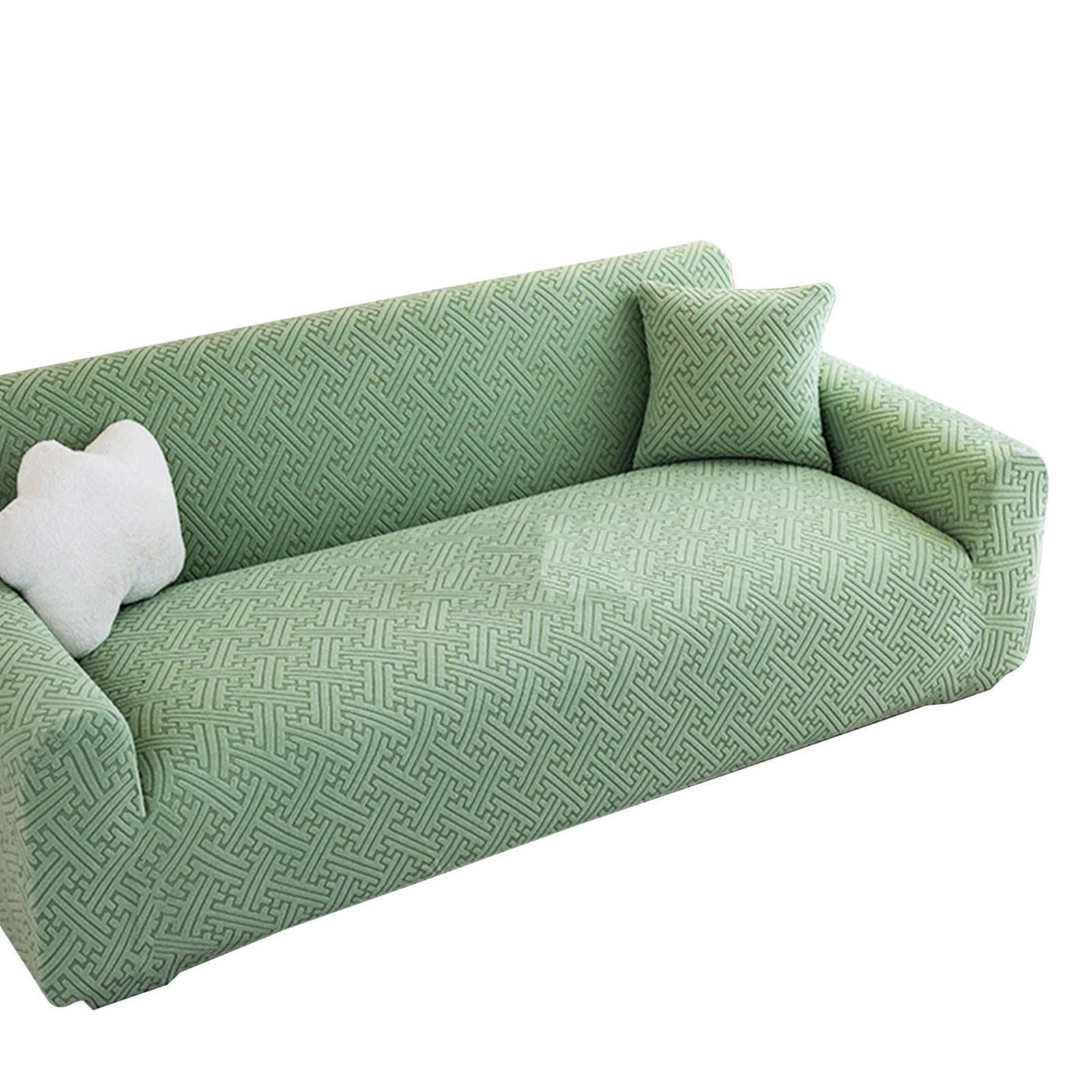 Buxuaaaa Green Seats Sofa Armchair Covers Velvets Texture Sofa Couch Slipcovers With Armrests For Relaxation Stretch Couch Slipcover