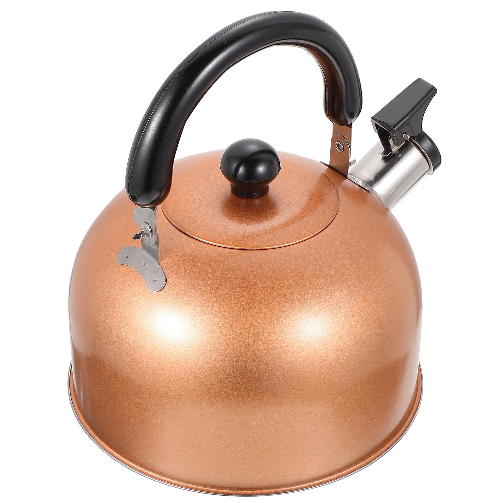 Hervidor de agua silbante de acero inoxidable de 2 litros dorado para cocina