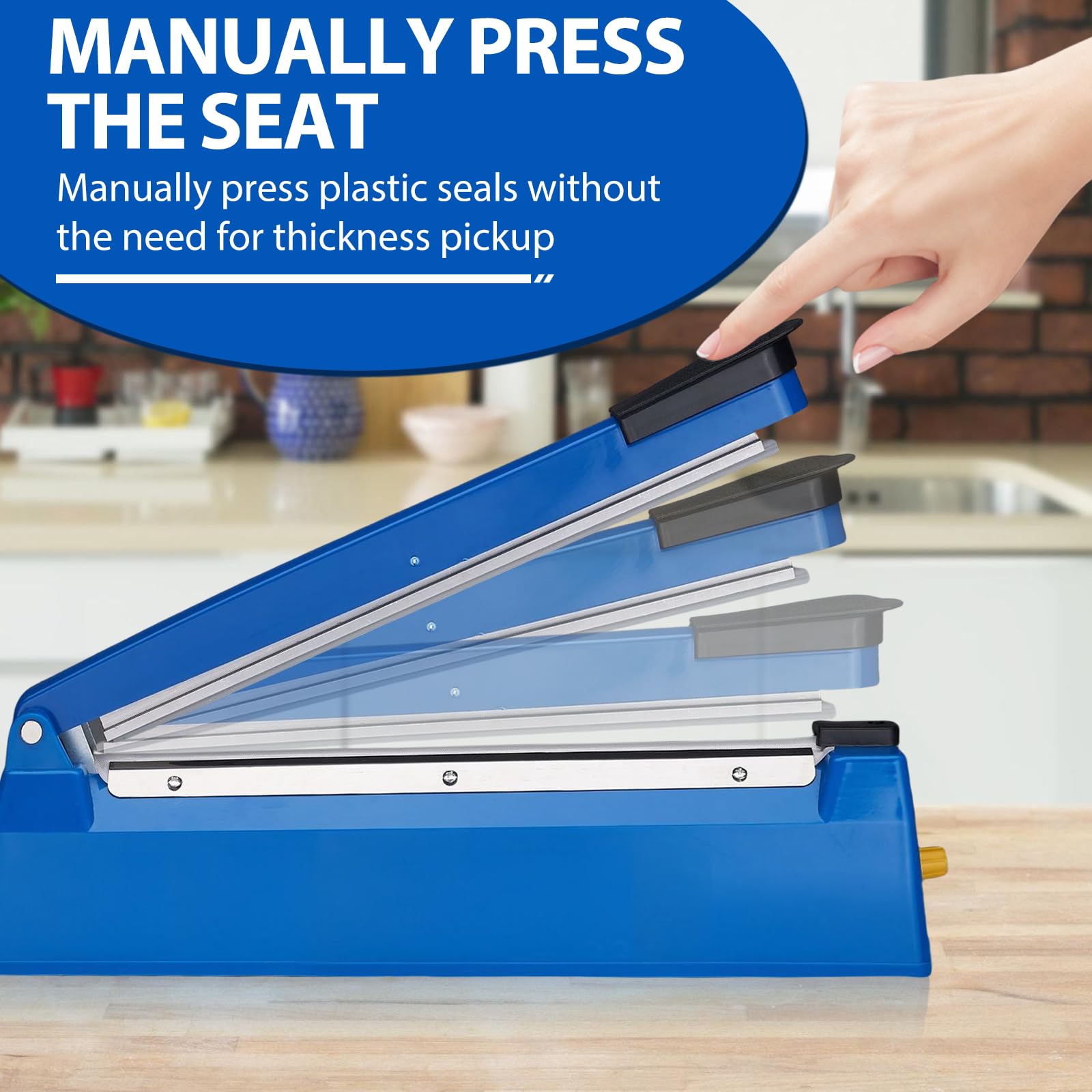 Heißsiegelgerät Folienschweißgerät 300mm, Folienschweißgerät, Impulse Heat Bag Sealer, Bag Sealer, Versiegelungsmaschine, Siegelmaschine Plastik, Dichtungsbreite Balkenschweißgerät für Mylar PP Beutel