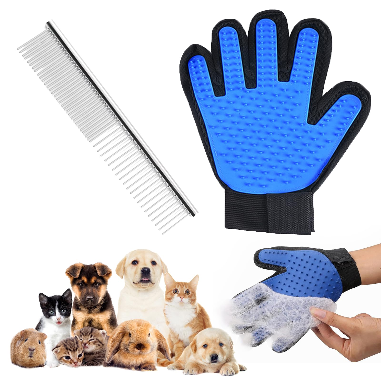 Guanti Rimuovi Peli Animali Elegance-go – 2 Pezzi, Bifacciali, Antistatici, Per Cani, Gatti, Divani E Vestiti