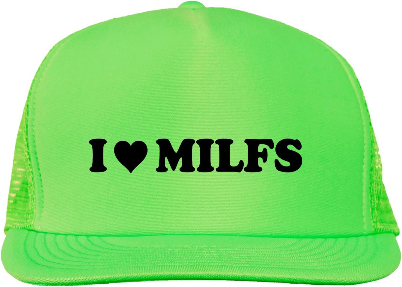 NeonTeesI Love Milfs Bright neon Truckers mesh snap Back hat in 6 Bright Colors