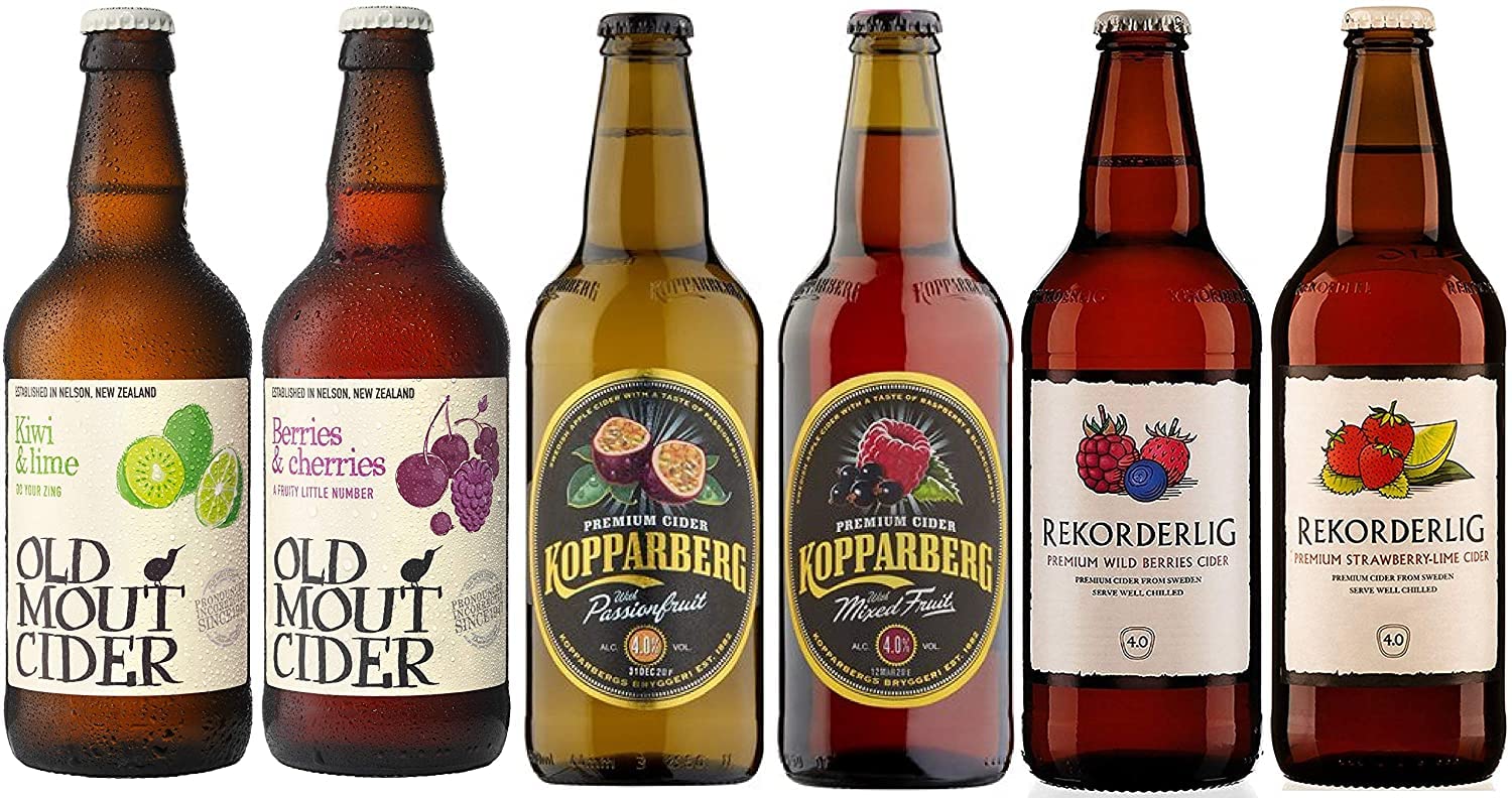 Mixed Fruit Cider Case Kopparberg, Rekorderlig, Old Mout (6 x 500ml - 5%)