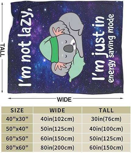 Miniatura 6 de Linda manta de koala divertida para dormir, manta de koala para niñas y niños, manta de forro polar súper suave y acogedora manta mullida para sofá,