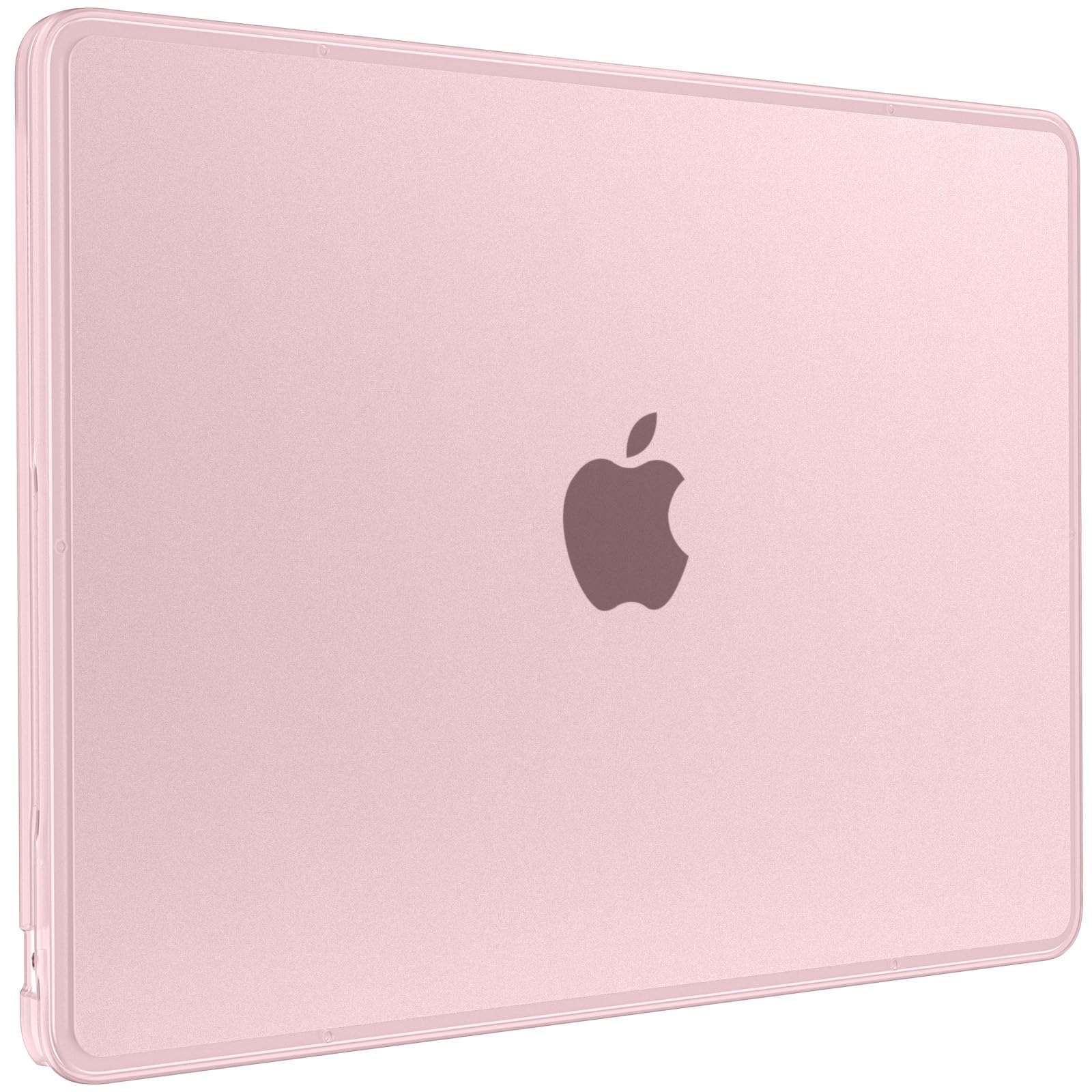 Photo 1 of BlueSwan Anti-Cracking Case for MacBook Air 13 inch, M5 2026 M4 M3 M2 2025-2022 A3449 A3240 A3113 A2681, Drop Protection Soft TPU Bumper PC Base for Air 13.6 inch, Frosted Pink