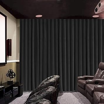 cololeaf Home Theater Curtain Velvet Curtain Custom-Made Curtains for Heading and Size