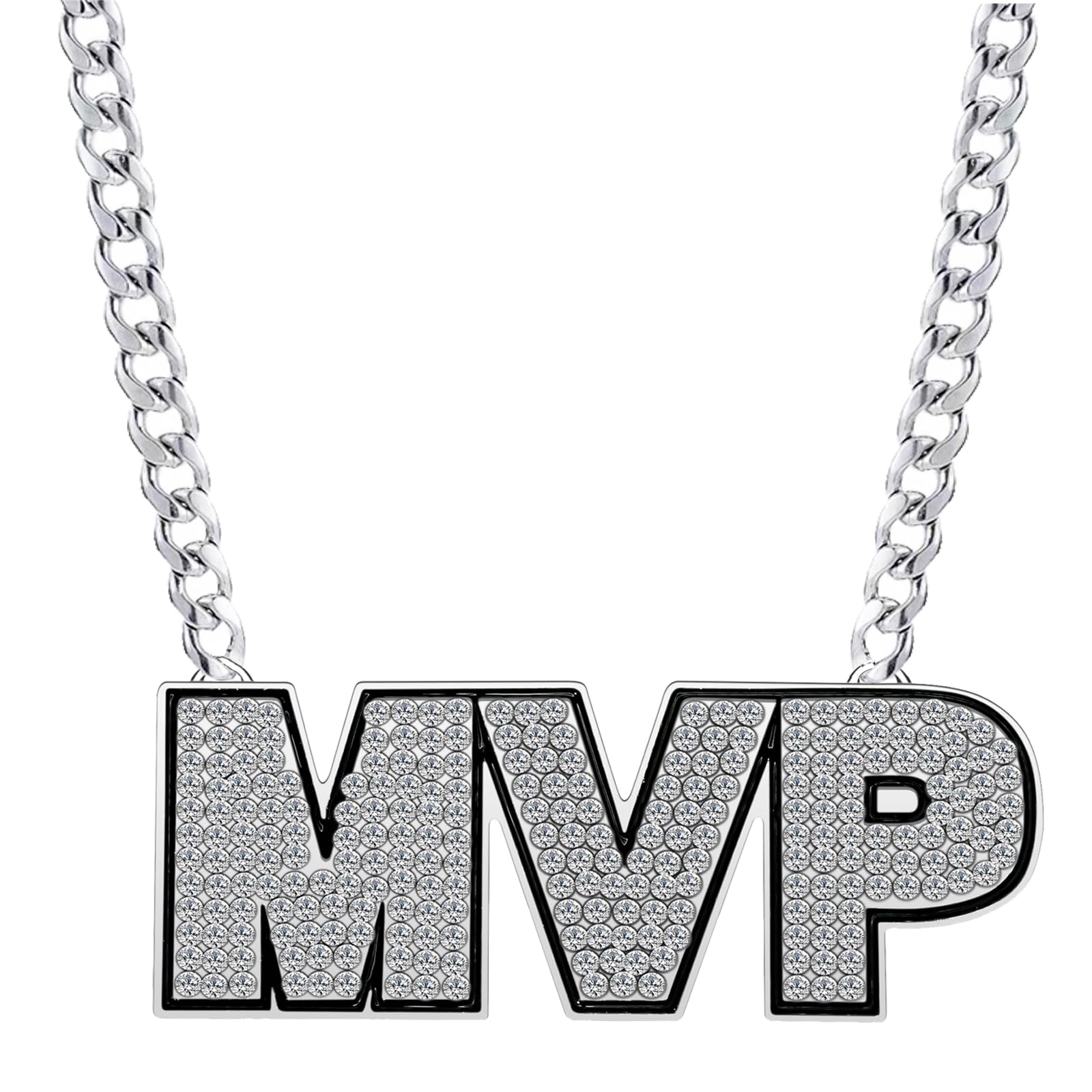 VERAMI MVP Medal, Champion MVP Chains Medal Necklace,Gold Champ Award Winner Prize Trophy Award Necklace For Adults Player Team Football Soccer