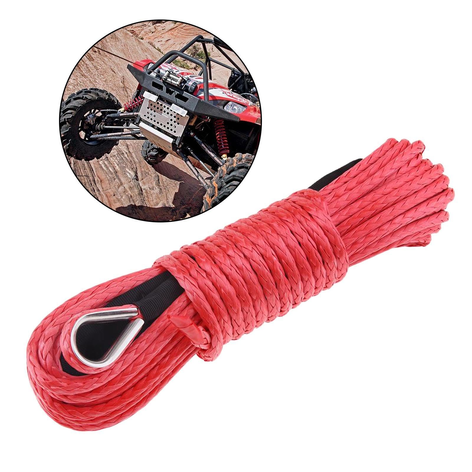 Grün 6mm * 15m Synthetische Win Seil, ATV Win ... – Viceal Grün 6mm * 15m Synthetische Win Seil, ATV Win ... – Viceal