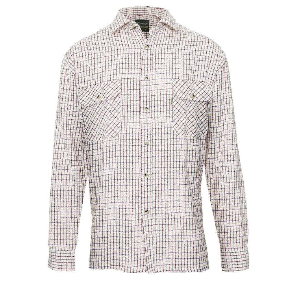 Walker And Hawkes Men's Red - Long Sleeved 100% Cotton Tattersall Country Check Shirt - 3X-Large (48'')