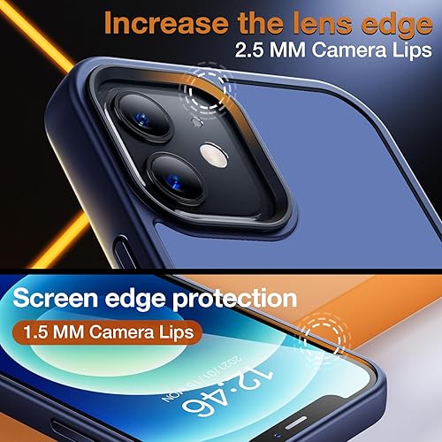 Miniatura 195 de Funda para iPhone 12, a prueba de golpes, para iPhone 12 Pro, protección contra caídas de grado militar, parte trasera dura, delgada, translúcida