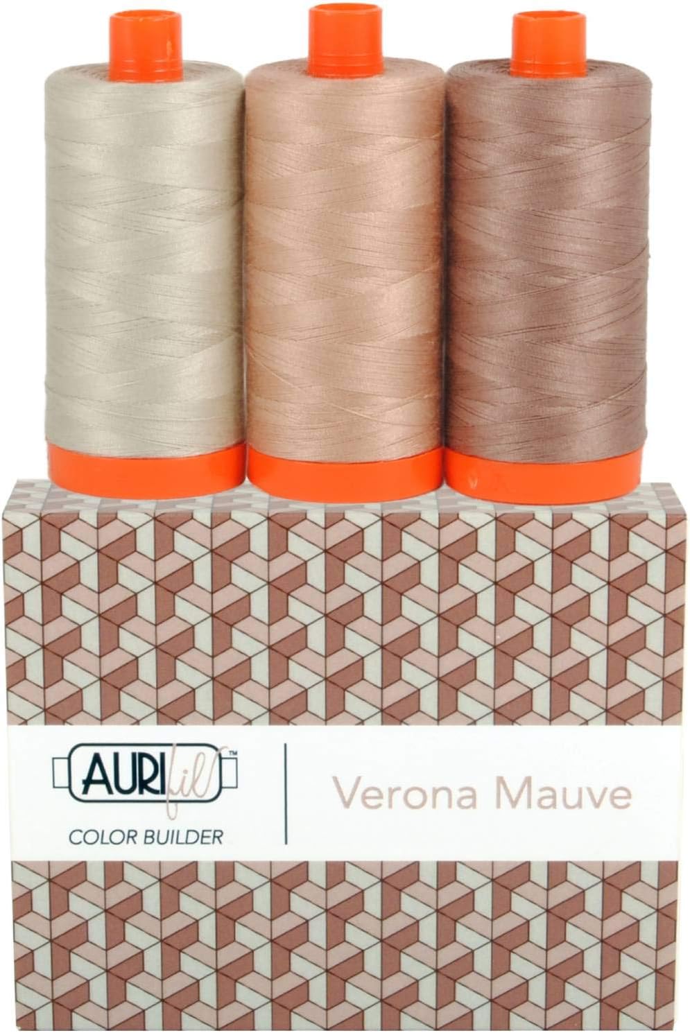 Aurifil Thread CB Verona Mauve 3pc