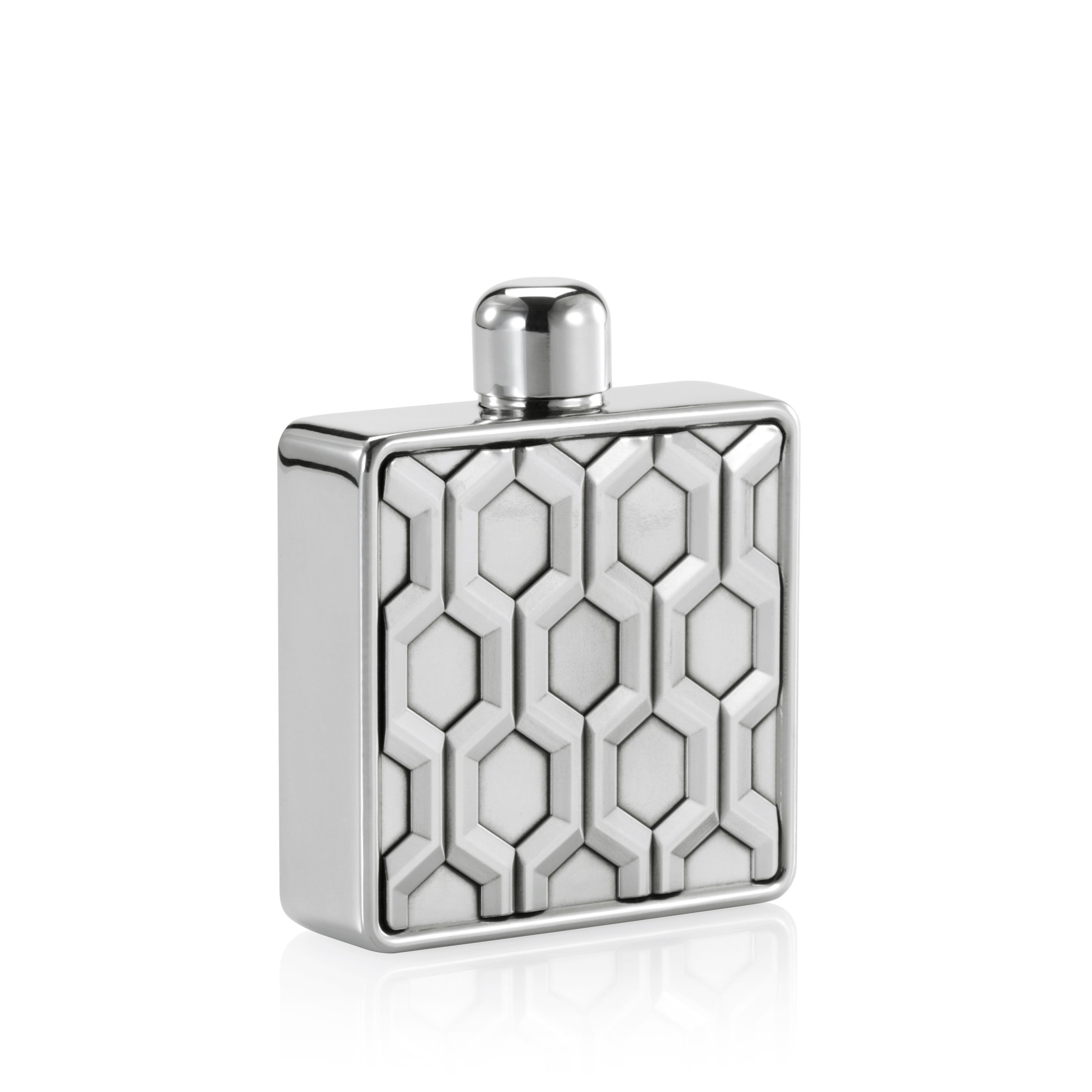 Royal Selangor 012701R Hexagon Hipflask, Pewter