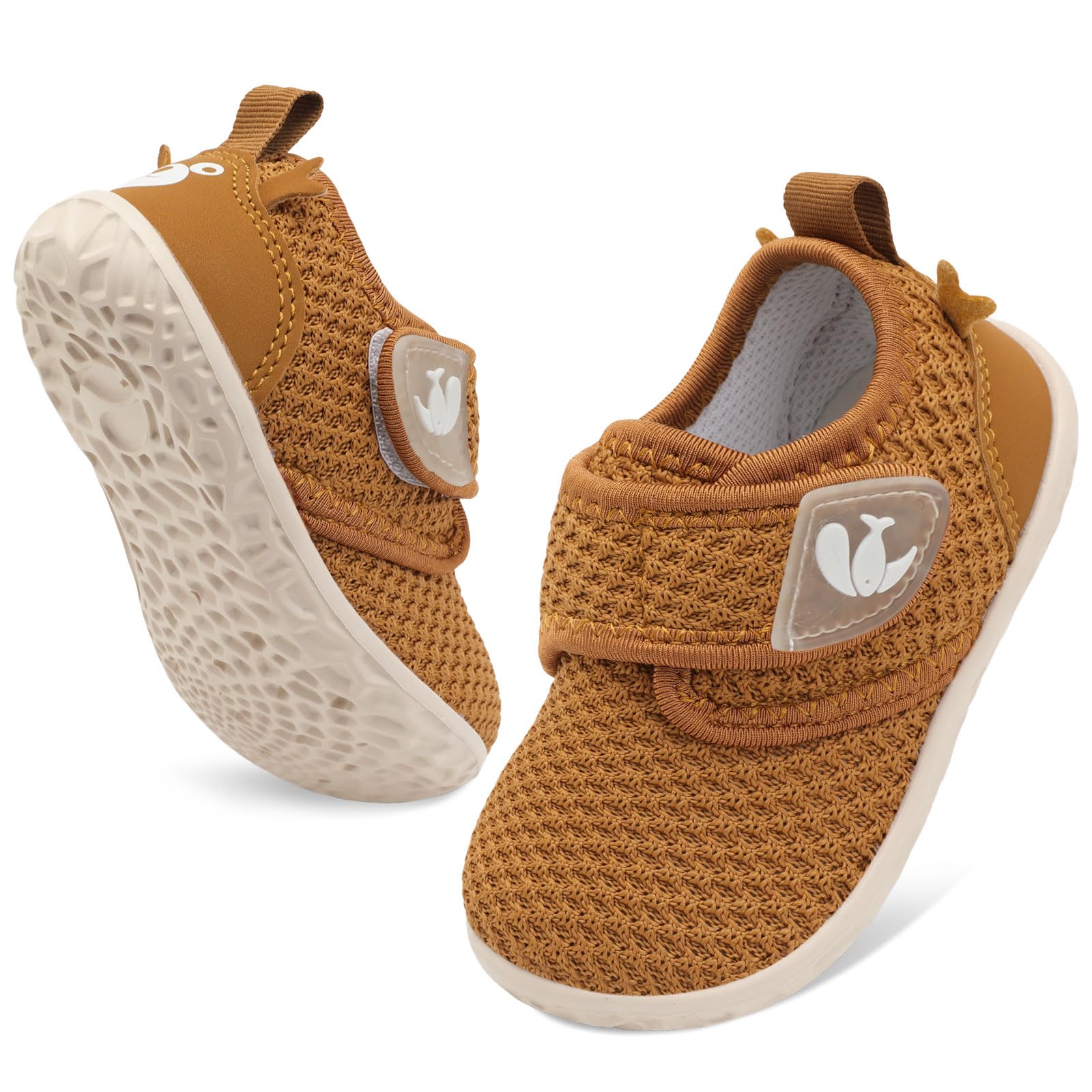 FEETCITY Baby Walking Shoes Barefoot Baby Shoes Infant Sneakers Newborn Crib Shoe Lightweight Flexible Slip On Shoe