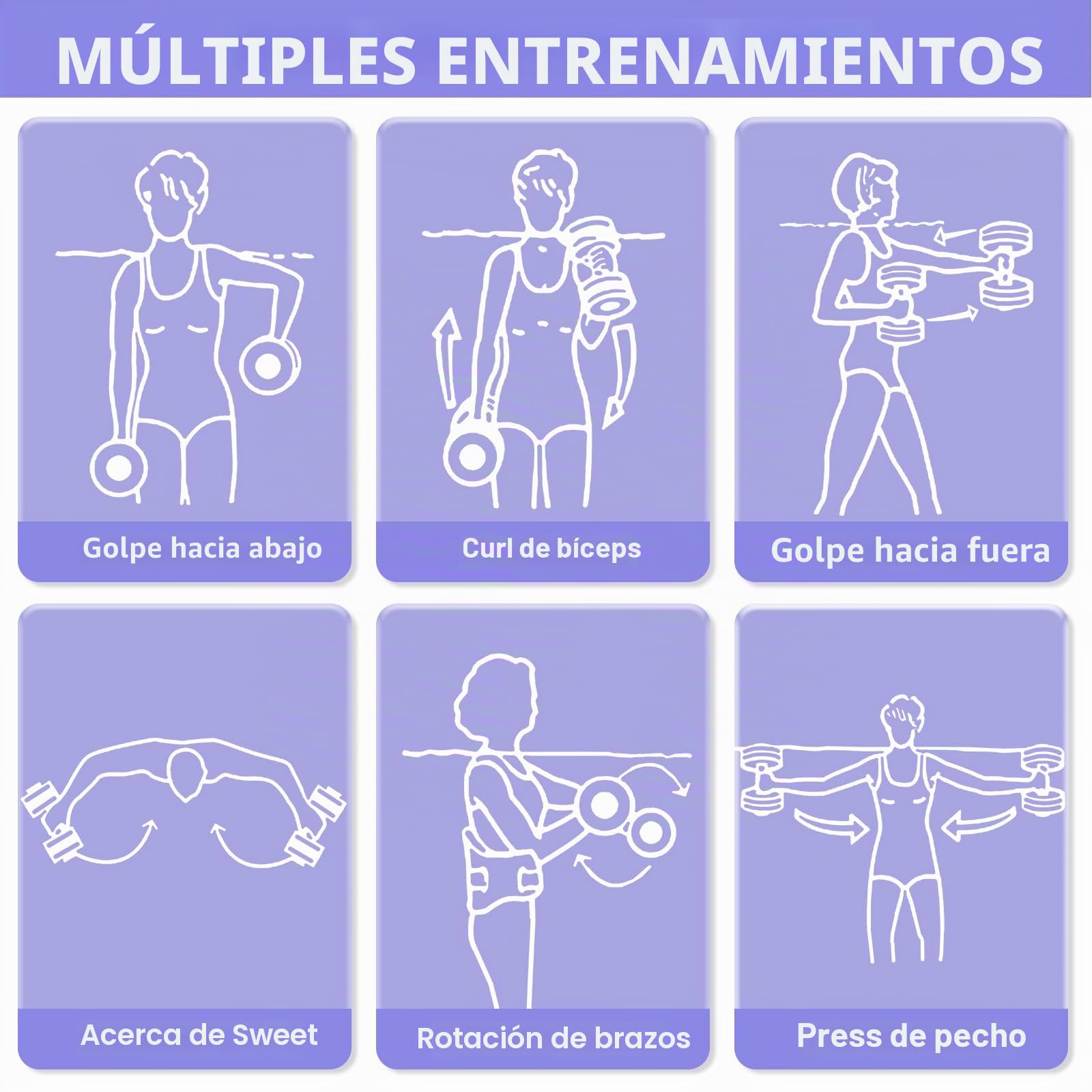Sportneer Juego de 2 mancuernas acuáticas para ejercicios acuáticos, ejercicios aeróbicos, juego de 2 mancuernas de espuma EVA para piscina, equipo de pesas para aeróbicos acuáticos, pérdida de peso