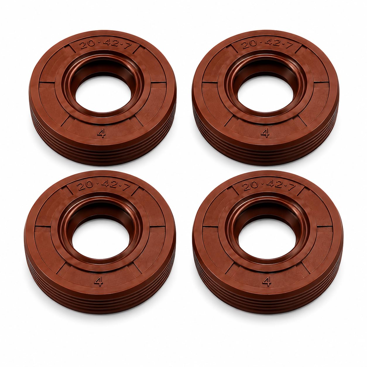 Oil Seal 20x47x7 mm for Petrol Power Weeder | NBR Rubber Oil Seal | Compatible with Agriculture Power Weeder & Cultivator | Leak-Proof, High Temperature Resistant | Dark Red & Black | Pack of 4 | Agriculture Machinery, Dark Red & Black, Durable Rubber Seal, Leak-Proof Design, Shaft Sealing-image-26