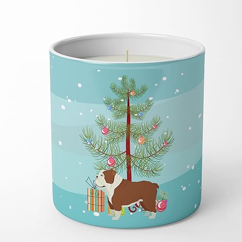 Carolines Treasures CK3536CDL English Bulldog - Vela decorativa de soja de 10 onzas 10 onzas multicolor