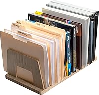 Vista 5 de MobileVision Organizador de dispositivos de bambú para teléfonos inteligentes, tabletas y portátiles, 10 ranuras