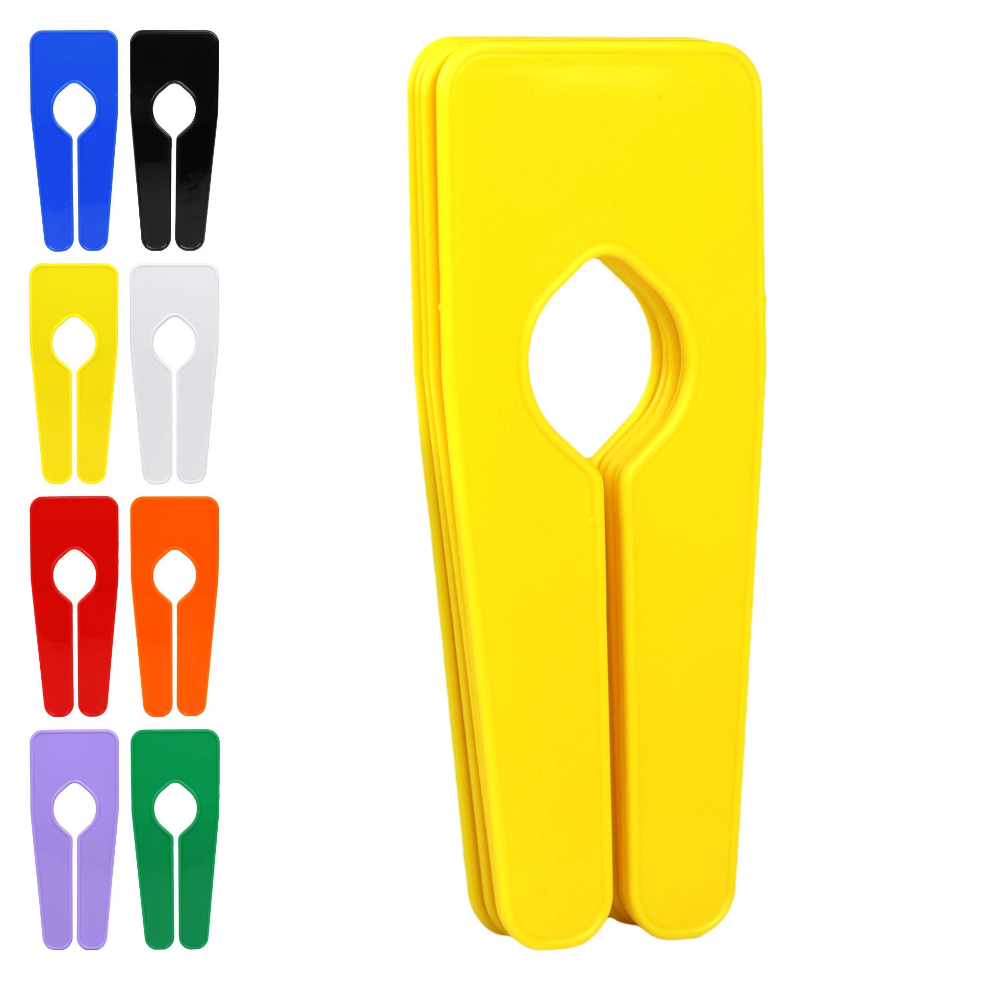 The Hanger Store Yellow 20 Rail Dividers For Clothes Rails And Wardrobes
