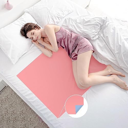 AARAM Funda de goma seca impermeable ultrasuave para cama de niños pequeños y adultos, protector de colchón para dormir de orina, no absorbente,