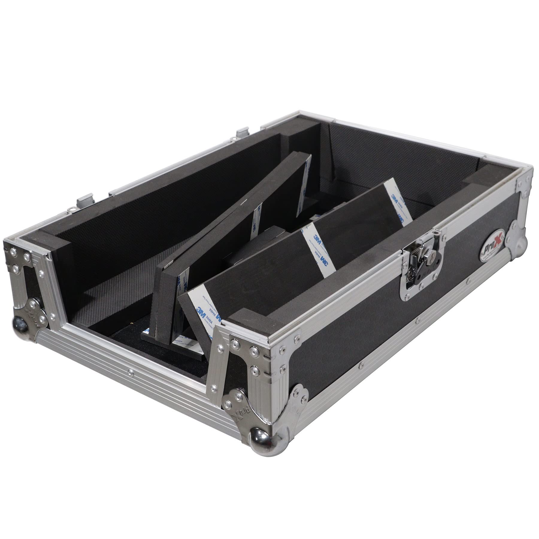 Prox XS-M11 ATA Flight Style Universal-Tasche für Pioneer DJM S11 Rane Seventy 70 Seventy 72 MK2, Finish Schwarz, Silber auf Schwarz, Einheitsgröße