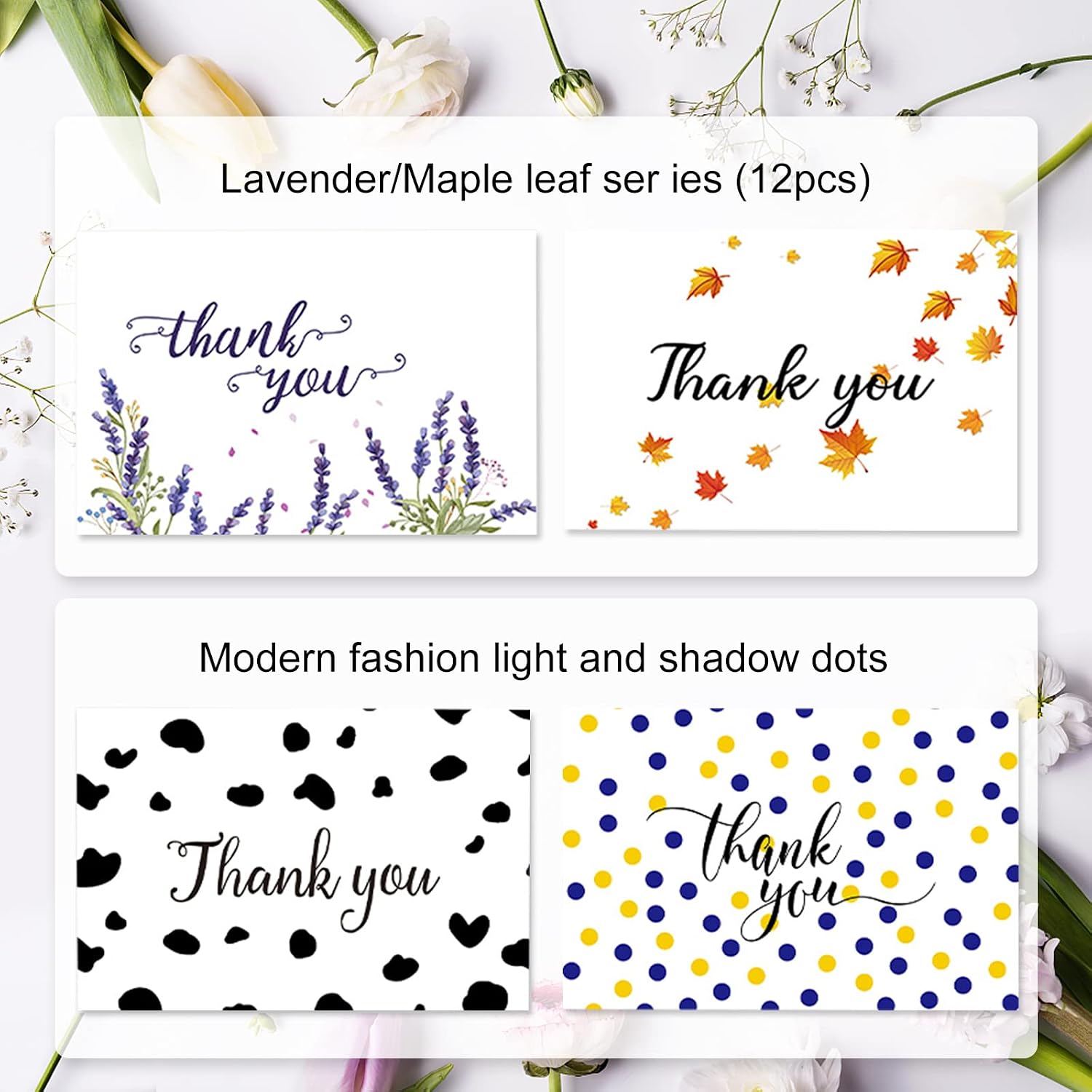 (48Pack) Wedding Thank You Cards Set including Envelopes - Image 4