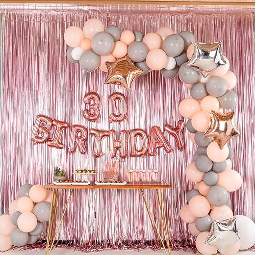 Miniatura 6 de Restaurantware Balloonify - Globo digital de 16 pulgadas para fiesta, número 0, color oro rosa, metalizado, a prueba de humedad, compatible con