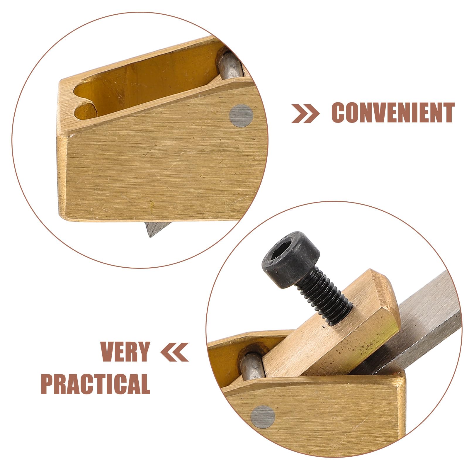 Pialla Manuale per Liuteria in Ottone e Acciaio Alta Lucentezza, Utensile Artigianale per Violino e Strumenti in Legno, Compatta per Lavorazioni di Precisione
