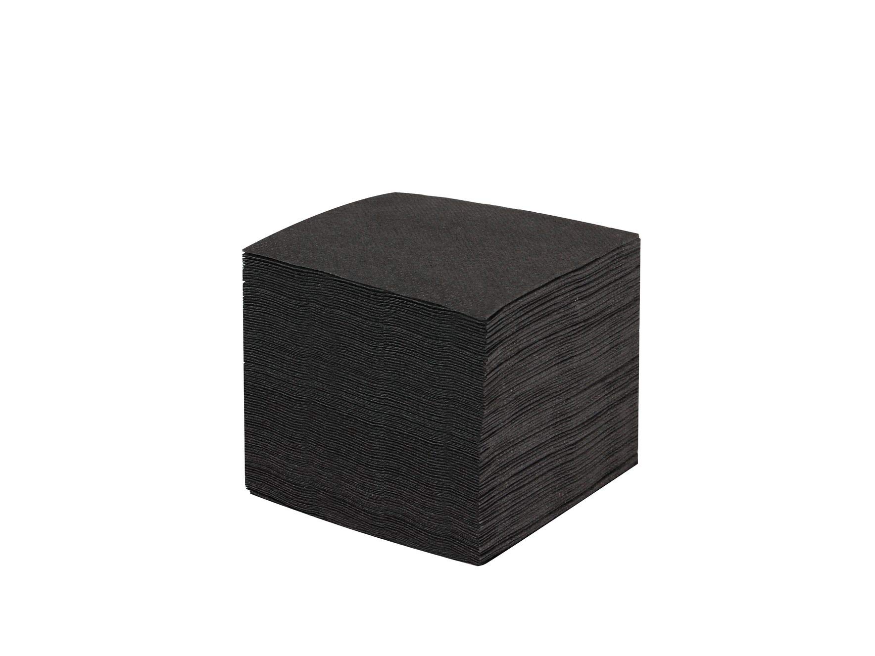 Porta tovaglioli quadro in acrilico nero cm 14,5x14,5x3
