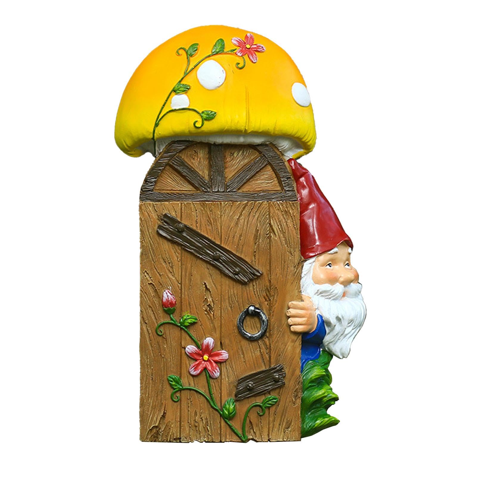 Baumschmuck Outdoor, Harz Baumhänger Gartenstatuen, wasserdichte Baumzwerge, Outdoor Baumstumpf Fee für Terrasse Rasen Hof Garten Dekorationen | Miniaturfiguren kompakte ative Ornamente für Bäume Fenster Fenster