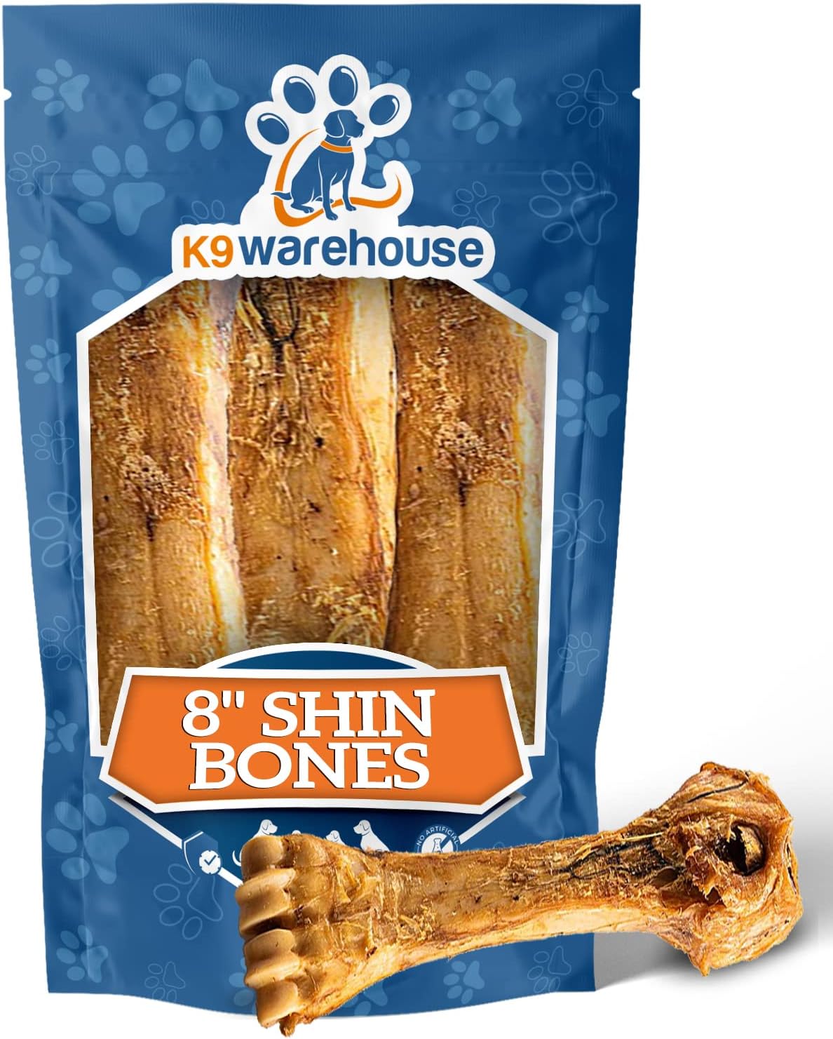 K9warehouse Smoked Meaty Shin Bones with Marrow for Dogs