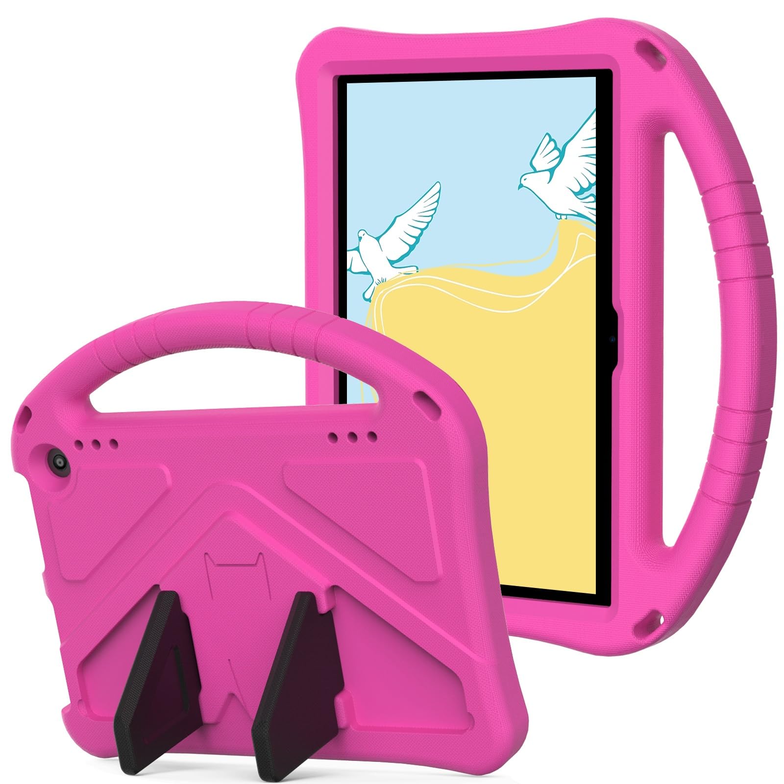 Pełne etui ochronne Etui kompatybilne z tabletami Kindle Fire HD 8 i Fire HD 8 Plus (12./10. generacja, wydanie 2024/2022/2020) Etui na tablet, odporne na upadki, odporne na uderzenia, Lekkie, odporne